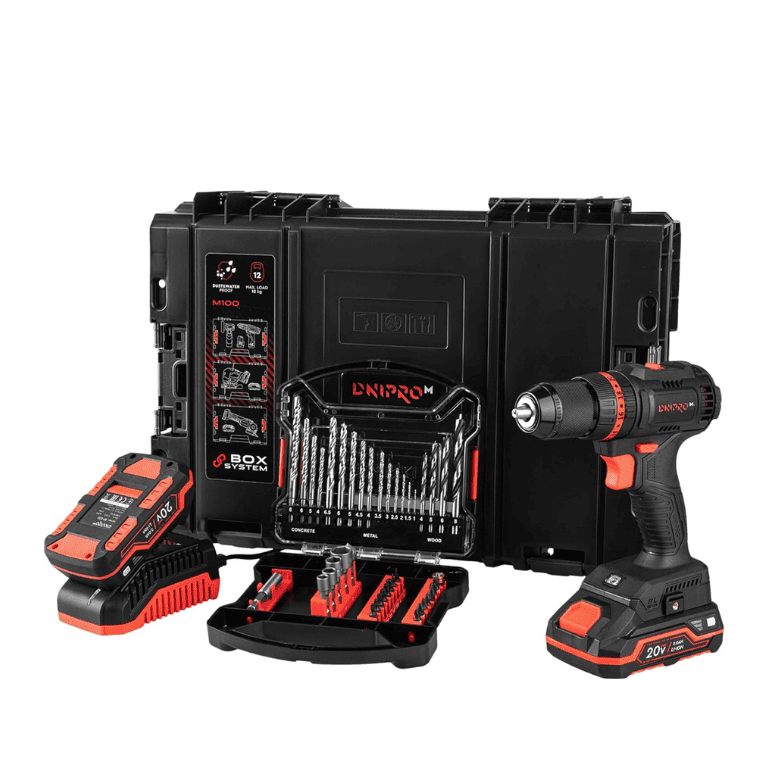 Kit de taladro y brocas a batería