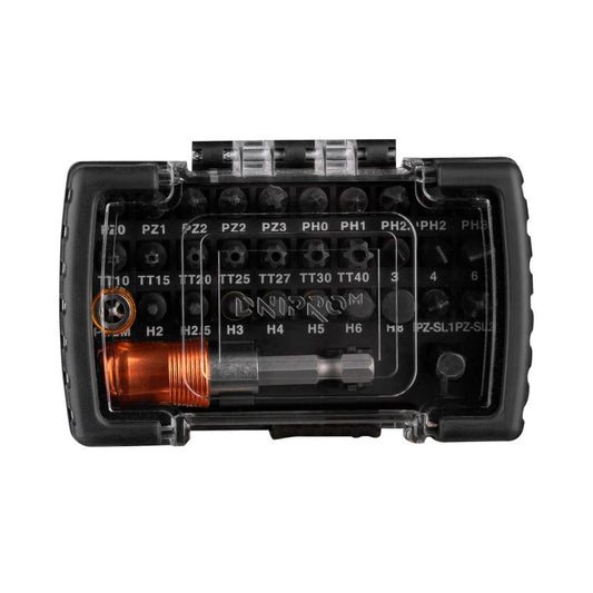 Dnipro-M 32-Piece Impact-Rated Driver Bit Set (1" Professional Series)