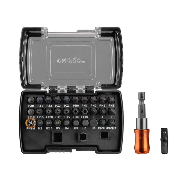 Dnipro-M 32-Piece Impact-Rated Driver Bit Set (1" Professional Series)