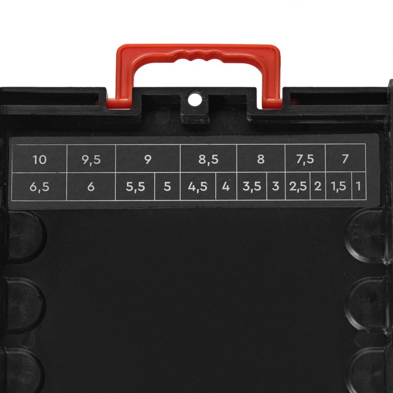 Dnipro-M 19-Piece M35 Cobalt Drill Bit Set (1.0mm – 10.0mm)