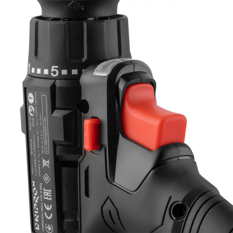 Taladro atornillador inalámbrico Dnipro-M CD-218Q (sin batería ni cargador)