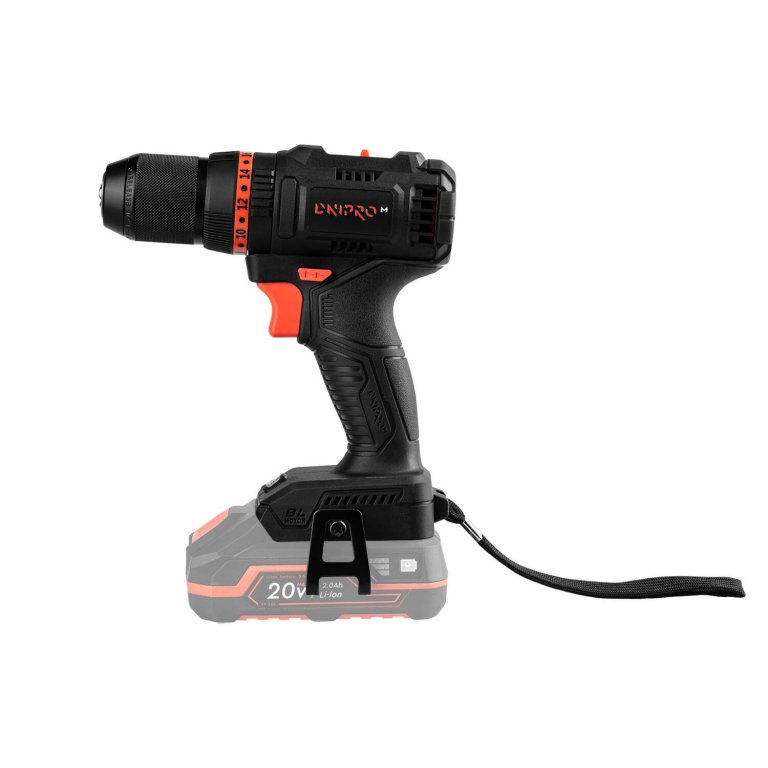 Dnipro-M 20V Brushless Hammer Drill/Driver Starter Kit (CD-201HBC + 4.0Ah Battery + Fast Charger)