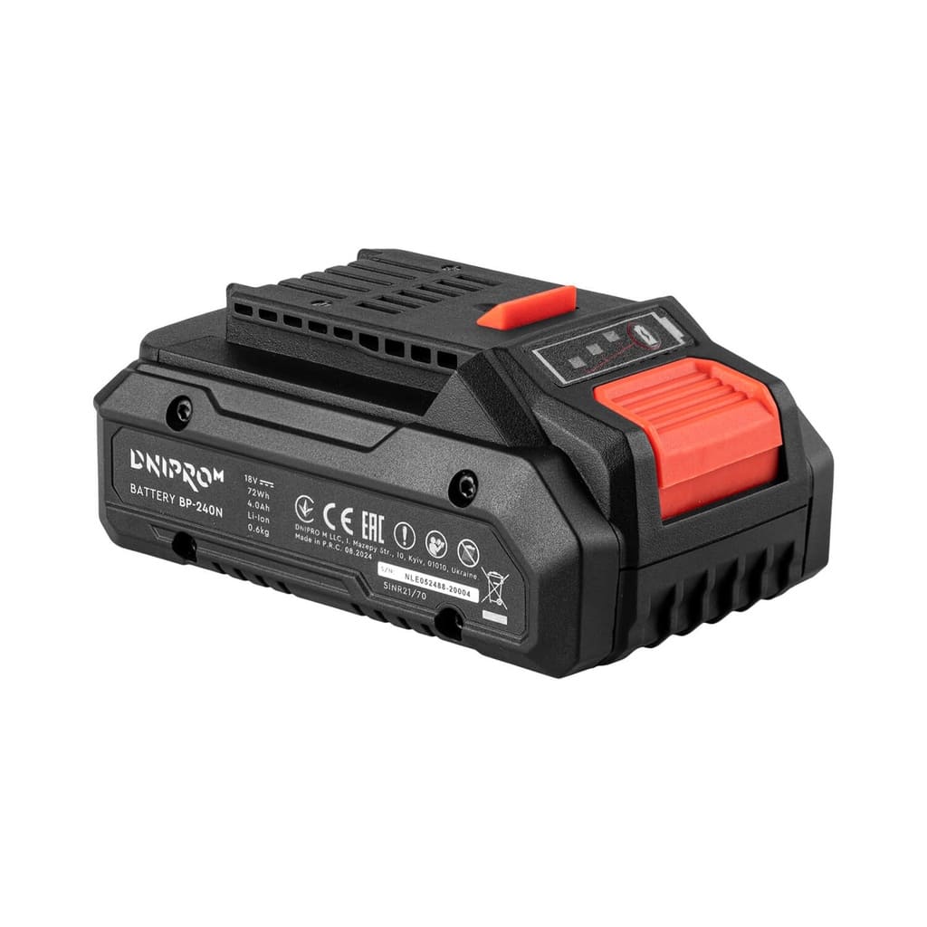 Dnipro-M 20V Brushless 1/4" Hex Impact Driver Next-Gen Kit (DTD-201BC + 4.0Ah BP-240N + Fast Charger)