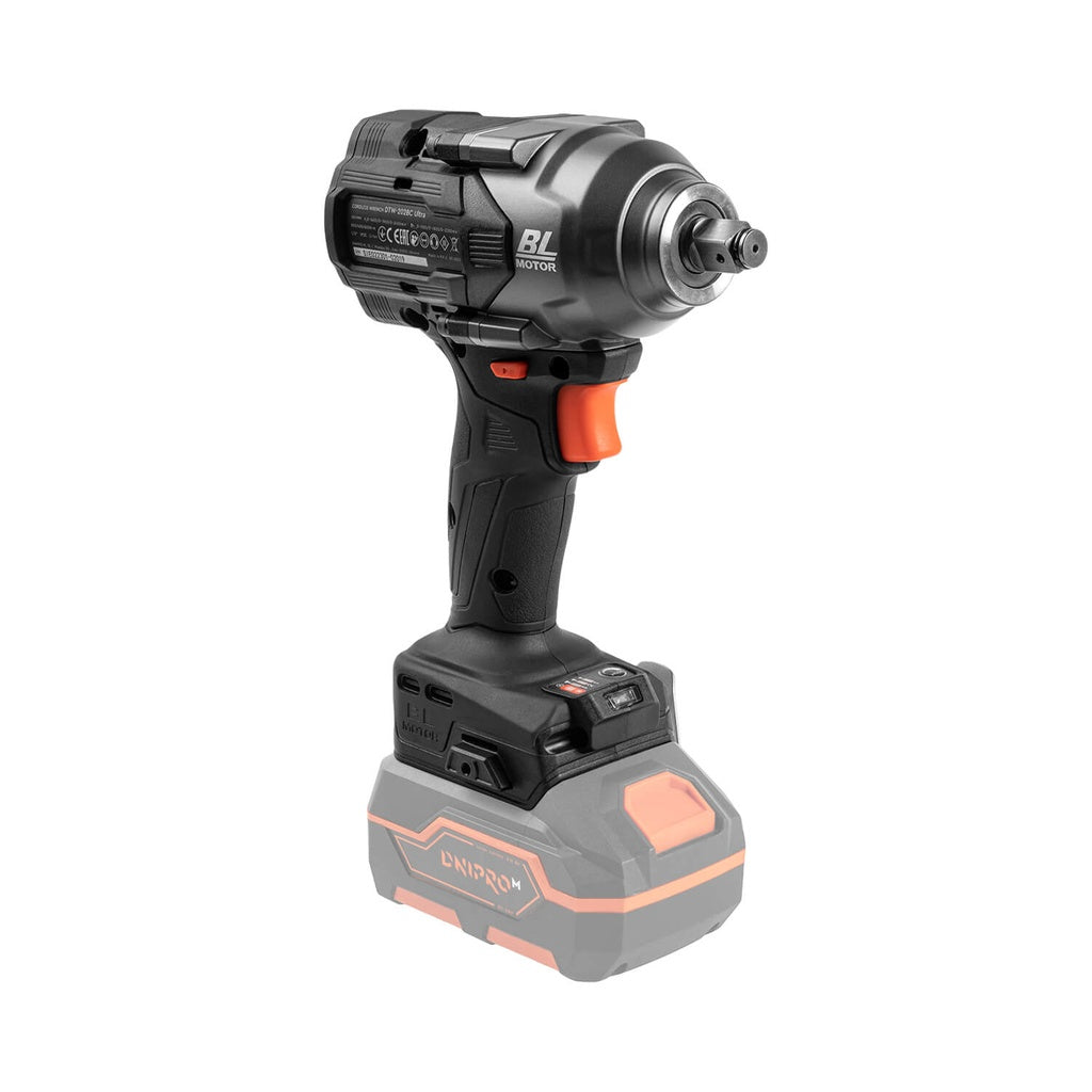 Dnipro-M 20V High-Torque Brushless 1/2" Impact Wrench Extreme Kit (DTW-202BC + 6.0Ah Battery + Fast Charger)