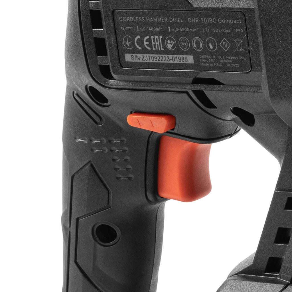 Dnipro-M 20V Compact Brushless SDS-Plus Rotary Hammer DHR-201BC